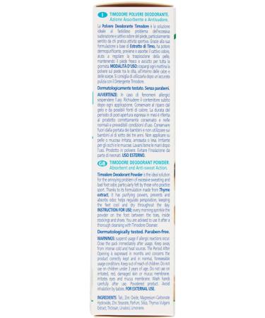  TIMODORE Timodore Powder Deodorant -75g - Buy Online on GoSupps.com