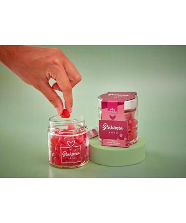  naschlabor Set of 2 Christmas candies in a glass | Premium fruit gummies in a gift jar | 240g of gummy bears for gifting | Perfect for the Christmas season | Gift for - Buy Online on GoSupps.com