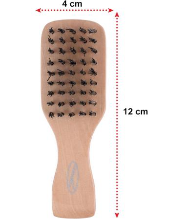 Fine Lines Mini Bristle Brush - Boar and Nylon Hair Brush for Curly Hair - Soft Bristles for Afro Hair - Women and Men - Buy Online on GoSupps.com