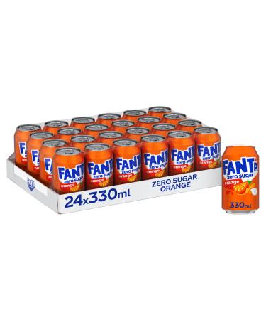 Fanta Boisson orange douce du z ro 330 ml (24 bo tes) Orange 330 ml (Lot de 24)