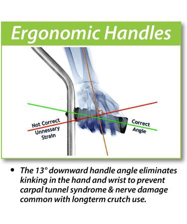 Life Crutch - Universal Pair with Articulating Tips | Supports up to 300 lbs | For Adults & Children (46 - 67) - Buy Online on GoSupps.com