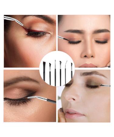 Premium 6-Piece Eyeliner Brush Set - Fine Point Precision Brow & Concealer Brushes for Professional Makeup | International Shipping Available - Buy Online on GoSupps.com