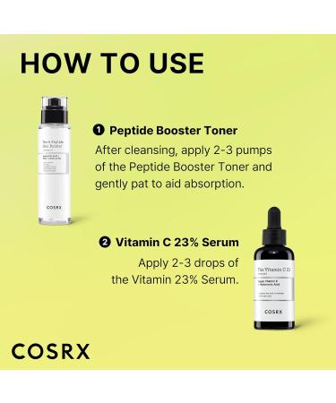 COSRX Vitamin C 23% Peptide Booster Set - Amazon Exclusive - Korean Skin Care Gift Sets Vitamin C Serum Face Serum Vitamin 23% Peptide Set - Buy Online on GoSupps.com
