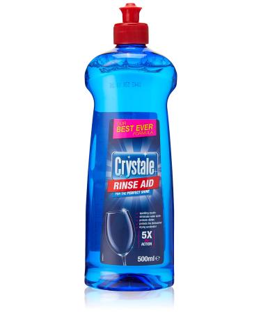 Crystale Total Action Dishwasher Rinse Aid Streak Free Formula 500 ml 500 ml (Pack of 1)