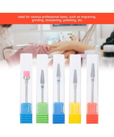 Nail Drill Bits Set Tungsten Steel Nail Drill Bit Cone Shape Drill Bits for Nails Drill Bits Nail Compatiable Manicure Nail Polish Removal - Buy Online on GoSupps.com