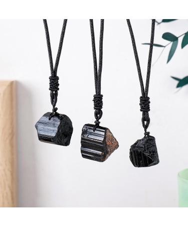 Crystal Necklace for Mental Health | Raw Stone Pendant Mental Soothe Necklace Fashion Accessories for Home Dating Gathering Shopping Traveling Working Rowces - Buy Online on GoSupps.com
