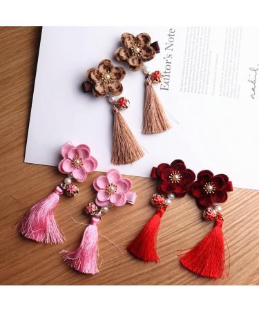 ABOOFAN 2 Pairs Vintage Chinese Style Hairpin Asian Hair Clip Hair Clip for Chinese Clothes Baby Hanfu Hair Clip Chinese Style Hair Accessories Long Tassels Child Tassel Clip - Buy Online on GoSupps.com