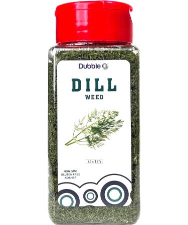 Dill Weed - 1.3 oz - Non GMO, Kosher, Halal, and Gluten - Dubble O Brand