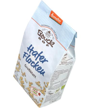 Bauckhof Flocons d'avoine - Demeter de grosses feuilles - 500 g - Buy Online on GoSupps.com