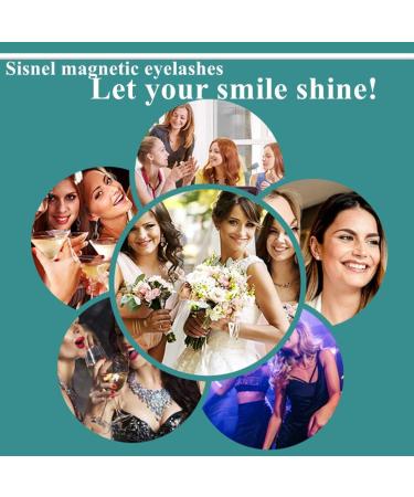 5 Pairs Reusable Magnetic Lashes and Eyeliner Kit Best Magnetic Eyeliner for Natural Magnetic Lashes Set Comes with 2 Tubes of Magnetic Eyeliner - Buy Online on GoSupps.com