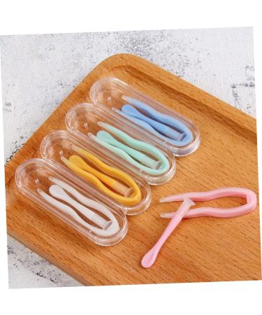 Minkissy 18-Sentence Contact Lens Container Set Soft Tool & Tweezers for Safe Contact Removal Green Contact Lens Accessories (3 Pieces Random Colors) - Buy Online on GoSupps.com