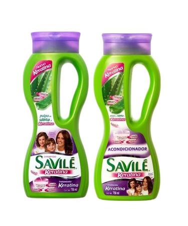 Savile Biotina Pulpa de Sabila y Keratina Shampoo/Acondicionador (Shampoo and Conditioner) by Savile