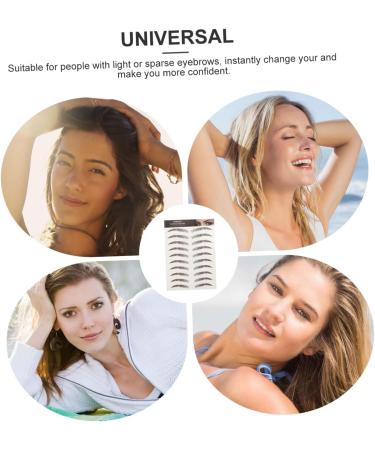 Beatifufu Fake Eyebrow Stickers 9 Sheets Waterproof Eyebrow Stickers False Eyebrows Eyebrow Stencils Eyebrow Lines 6d Cosmetic - Buy Online on GoSupps.com