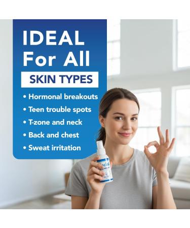 QUQU SKIN Hypochlorous Acid Face Spray - Daily Facial Cleanser & Toner Mist - Pore Clarifying Solution for Blemishes Redness & Sensitive Skin - Post-Workout & Makeup Prep - Alcohol Free -(3.38 Fl Oz) - Buy Online on GoSupps.com