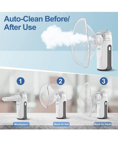 Portable Handheld Nebulizer for Cough Relief - Personal Cool Mist Steam Inhaler for Kids & Adults | Includes 1 Set of Accessories - Buy Online on GoSupps.com