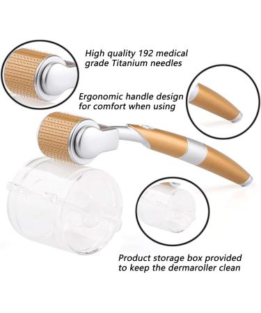 Derma Roller Micro Needle 192 Needle Roller Beauty Tools Microneedle Derma Roller Beard Growth Roller Used for Skin Hair Regeneration Reducing Wrinkles Stretch Marks Acne Scar Removal - Buy Online on GoSupps.com
