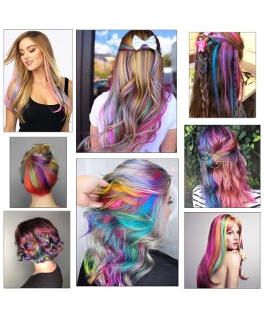 30 Multi-Colored Hair Extension Clips 55cm Real Hair Strands for Salon Supply | 15 Vibrant Colors - Shop Internationally! - Buy Online on GoSupps.com