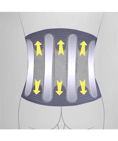 Samnuerly X-Large Lumbar Support Belt | Adjustable Compression & Breathable Protection | Thermal Lower Back Support with Retaining Straps - Buy Online on GoSupps.com