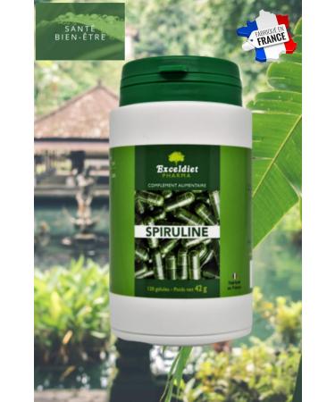 Spirulina | Detox Energy Strength & Satiety | Protein & Vitamin Superfood | 120 Antioxidant Capsules - Buy Online on GoSupps.com