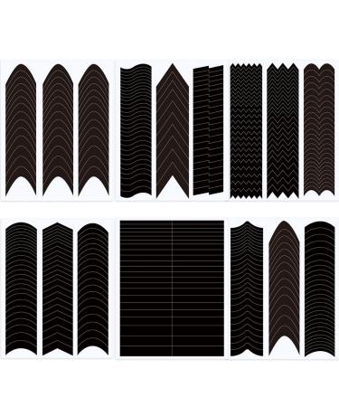 French Manicure Nail Stickers - 6 Sheets French Tip Nail Guides for DIY Nail Art - Buy Online on GoSupps.com