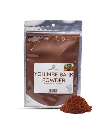 Herb To Body Yohimbe Bark Powder 4 oz Wildcrafted Dried Yohimbe Powder Sourced from Africa for Herbal Tea and Traditional Uses
