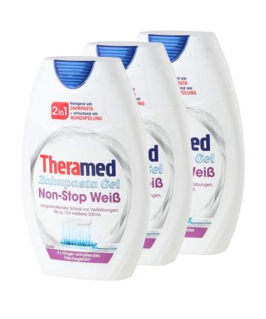 3x Theramed Non-Stop White Antibacterial Protection 2 in 1 Toothpaste Mouthwash - Buy Online on GoSupps.com