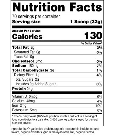 Nutricost Organic Vegan Protein Powder (Vanilla  5 LBS) - Plant Based  Certified Organic  Vegan Friendly  Gluten Free  Non-GMO Vanilla 5 Pound (Pack of 1) - Buy Online on GoSupps.com