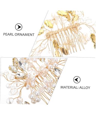 minkissy Pearl Hair Comb Hair Jewels Girls Barrettes for Hair Bridal Girls Tiara Prom Hair Accessories Hair Clips for Girls Rhinestone Hair Comb Bride Headband Crystal Wedding - Buy Online on GoSupps.com