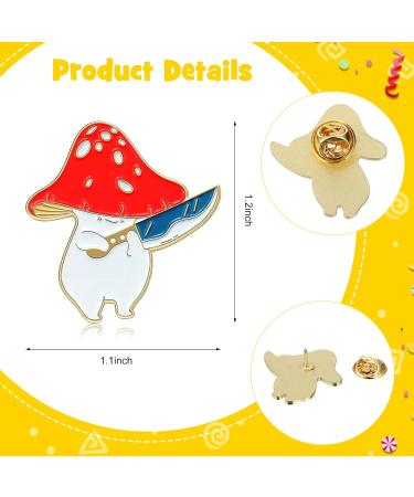 Cute Enamel Mushroom Pins Set - 30 Pcs Funny Anime Cartoon Aesthetic Brooch for Jackets, Backpacks, Hats - Assorted Jewelry Button Lapel Badge - Buy Online on GoSupps.com