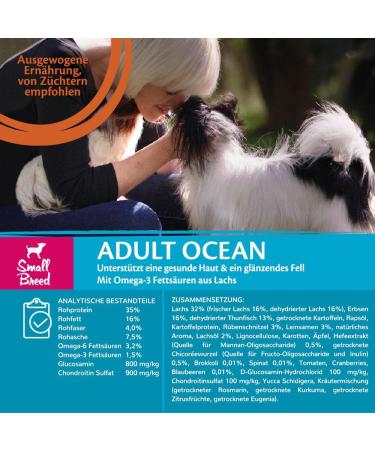 Wellness Core Small Breed Adult Ocean Dog Food - Grain-Free High Meat Salmon & Tuna 1.5 kg - Premium Nutrition for Small Dogs - Buy Online on GoSupps.com