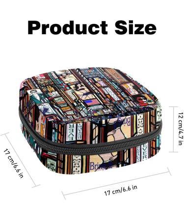 Street Times Square Menstrual Pad Bag Portable Zipper Pocket for Teenagers & Women | Stylish & Practical Sanitary Napkin Storage - Buy Online on GoSupps.com