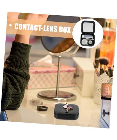 Shop HOMSFOU Contact Lens Case Set - Stylish Glasses Holder with Mirror & Rhinestones for International Shipping - Buy Online on GoSupps.com