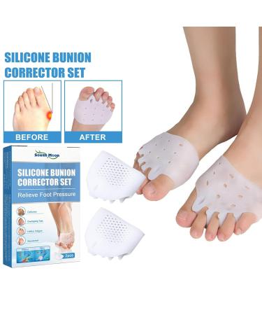 Soft Silicone Frogued Toe Separator Set for Pain Relief & Correcting Hallux Valgus - 2 Pack - Buy Online on GoSupps.com