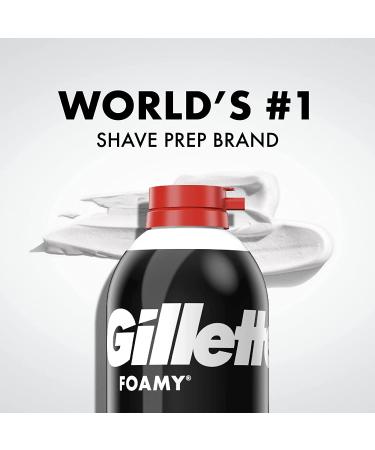 Gillette Foamy Regular Shaving Cream 11 oz (Pack of 12) - Bulk Savings - Buy Online on GoSupps.com