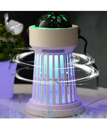 Buzz Buster - 360 Indoor & Outdoor Protection Buzz Buster Mosquito Zapper Portable 3 in 1 Cordless Mosquito Lamp Rechargeable BuzzBuster with Music Box & Projector Lamp for Camping (Lighthouse) - Buy Online on GoSupps.com