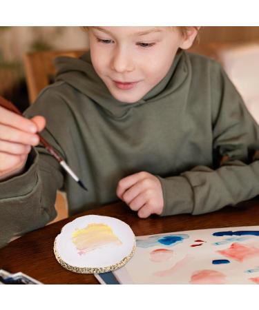 Trinkrittey Manicure Palette Resin Nail Art Palette Nail Art Palette Nail Polish Palette Makeup Pallets Nail Painting Display Compartment Cosmetics Mixing Palette Tools - Buy Online on GoSupps.com