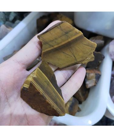 Reiki Crystal 1PC Natural Tiger Eye Gravel Rough Stone Raw Gemstone Specimen Irregular Crystal Home Decor Reiki Can be Used for ERTEYIN (Size : 50-80g) - Buy Online on GoSupps.com
