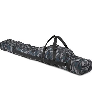 Lixada 3-Layer Oxford Fishing Rod Case | Portable Rod Bag, 120cm Camouflage | Travel-friendly Reel Tackle Storage - Buy Online on GoSupps.com