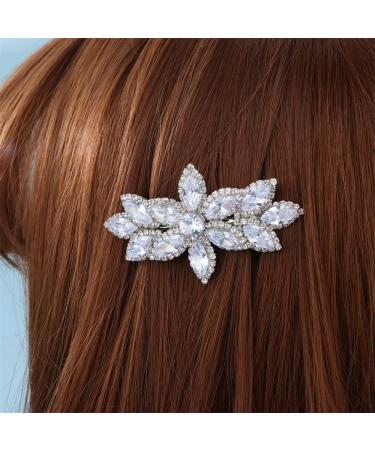 Sither Bridal Rhinestone Barrette for Women Girls Small Rhinestone Barrette Headpiece for Wedding Prom Halloween Party Hair Accessories Gift (style 2) - Buy Online on GoSupps.com