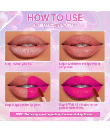 3 Pi ces Lot Rouge a Levre Paillet Longue Tenue Liquides Rouge a Levre Nude Rose Rouges L vres Sans Transfert Brillant L vres Rouge Lip Gloss Lipstick Kit Coffret (3 Pi ces (1 5 6)) - Buy Online on GoSupps.com