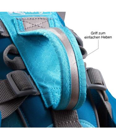 Kurgo Big Baxter Dog Backpack | Dog Saddle Bag for Hiking | Fits Dogs 22-50kg | Red - Buy Online on GoSupps.com