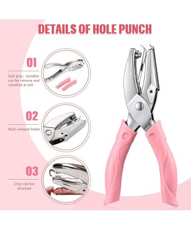 Punch Card and 100 Pieces Reward Punch Card  Handheld Punch Kit  Single-Hole Paper Puncher  Metal Punch with Soft Grip  Home School Office Supplies  Clothing Ticket Scrapbook Punch Tool (Elegant) - Buy Online on GoSupps.com