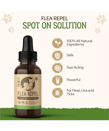 Flea Treatment for Cats | Works on Flea & Tick | All Natural Safe Formula & Easy To Apply | 50ml Spot On Application - Buy Online on GoSupps.com