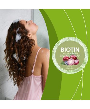  G n rique Onion Biotin Shampoo Bar - 65g Onion Rosemary Shampoo Soap Nourishing Purifying Onion Biotin Shampoos Soap For Hair Growth Moisturizing Onion Shampoo Rosemary Hair Soaps Barr - Buy Online on GoSupps.com