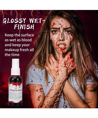 Shop Halloween Fake Blood Makeup Spray | Zombie Vampire & Clown Costume FX Red Blood Splatter - Buy Online on GoSupps.com