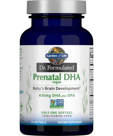 Garden of Life Dr. Formulated Vegan Prenatal DHA 400 mg  30 Softgels