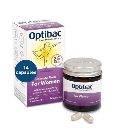 Optibac Probiotics for Women - Vegan Probiotic Supplement Scientifically Formulated for Vagina Flora - 14 Capsules