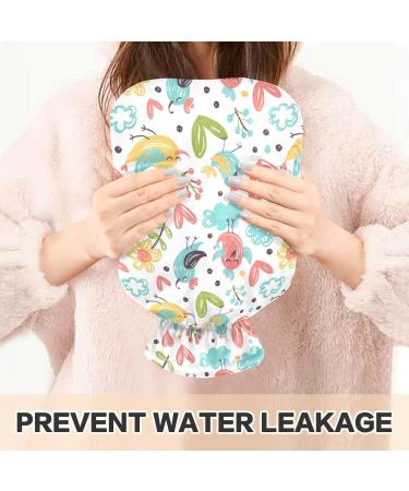Naanle Spring Bird Hot Water Bottle 1L with Cover | Pain Relief & Heat Therapy for Bed & Hands | International Shipping - Buy Online on GoSupps.com