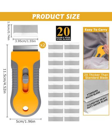 Oven Cleaning Tool 2PCS Oven Cleaner Sticker Remover with 20PCS Replacement for Removing Sticker Gasket Labels Decal Adhesive Glue - Buy Online on GoSupps.com