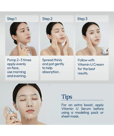 CU: Vitamin U Moisturizing Serum Korean Skincare Hydrating Serum for Face made with Niacinamide promotes Firmness and Glossy Skin 60 ml (2.02 fl oz) - Buy Online on GoSupps.com